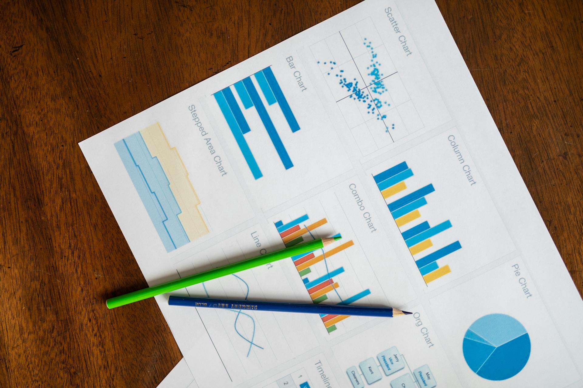 Colorful data charts and graphs displaying Instagram engagement metrics and benchmarks
